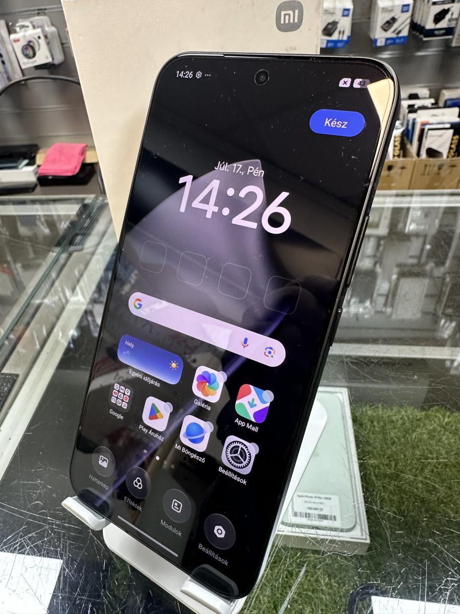 Xiaomi 15T PRO 256GB 12GB RAM Fekete, 2506BPN68G, haszn&aacute;lt mobiltelefon 