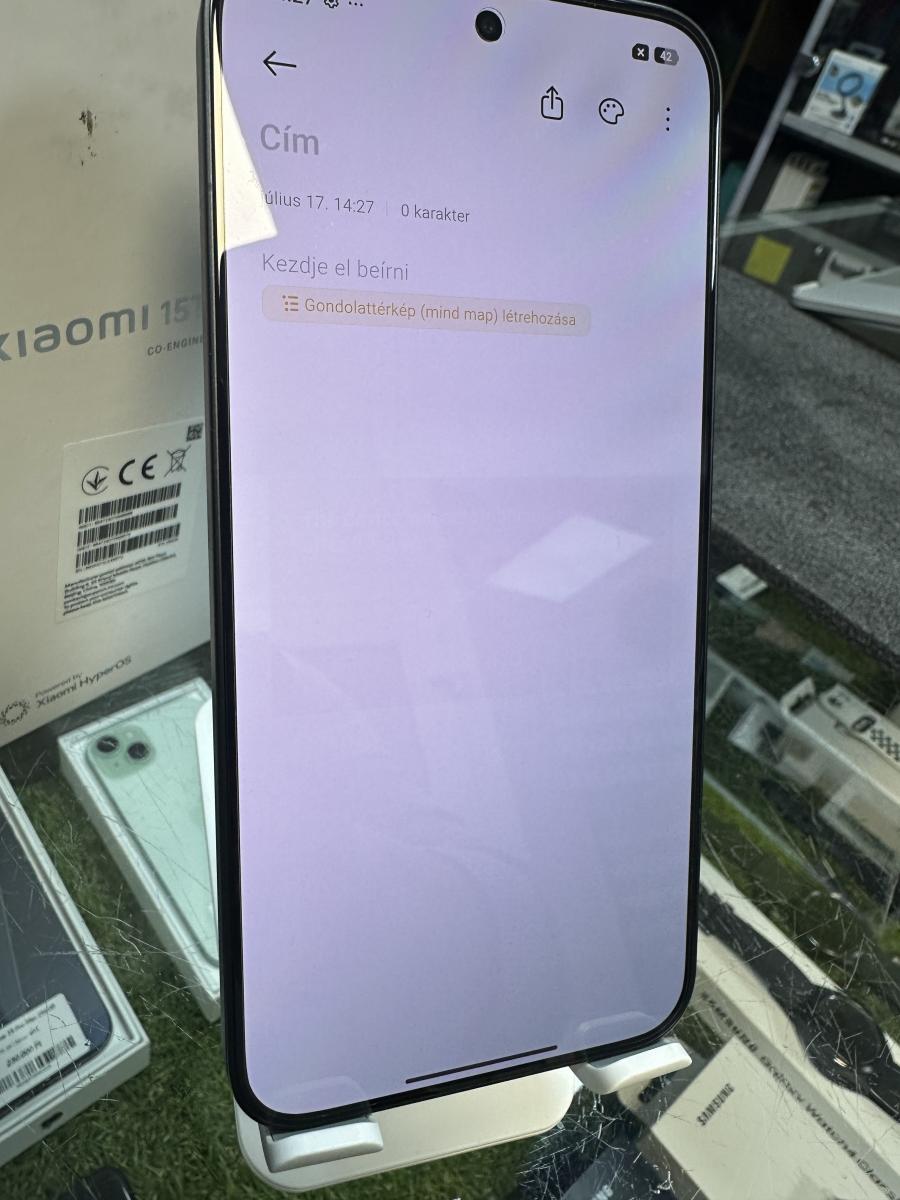 Xiaomi 15T PRO 256GB 12GB RAM Fekete, 2506BPN68G, haszn&aacute;lt mobiltelefon 