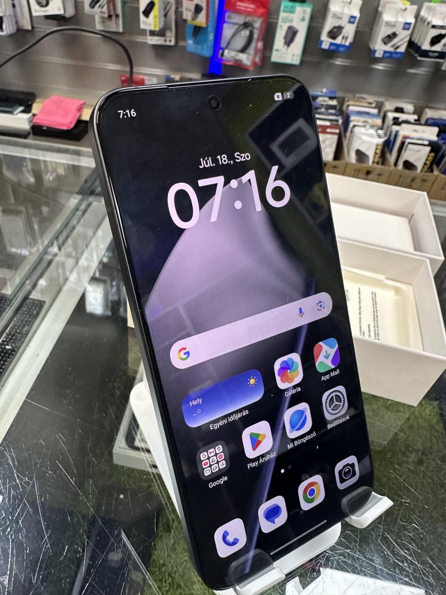 Xiaomi 15T PRO 256GB 12GB RAM Fekete, 2506BPN68G, haszn&aacute;lt mobiltelefon 