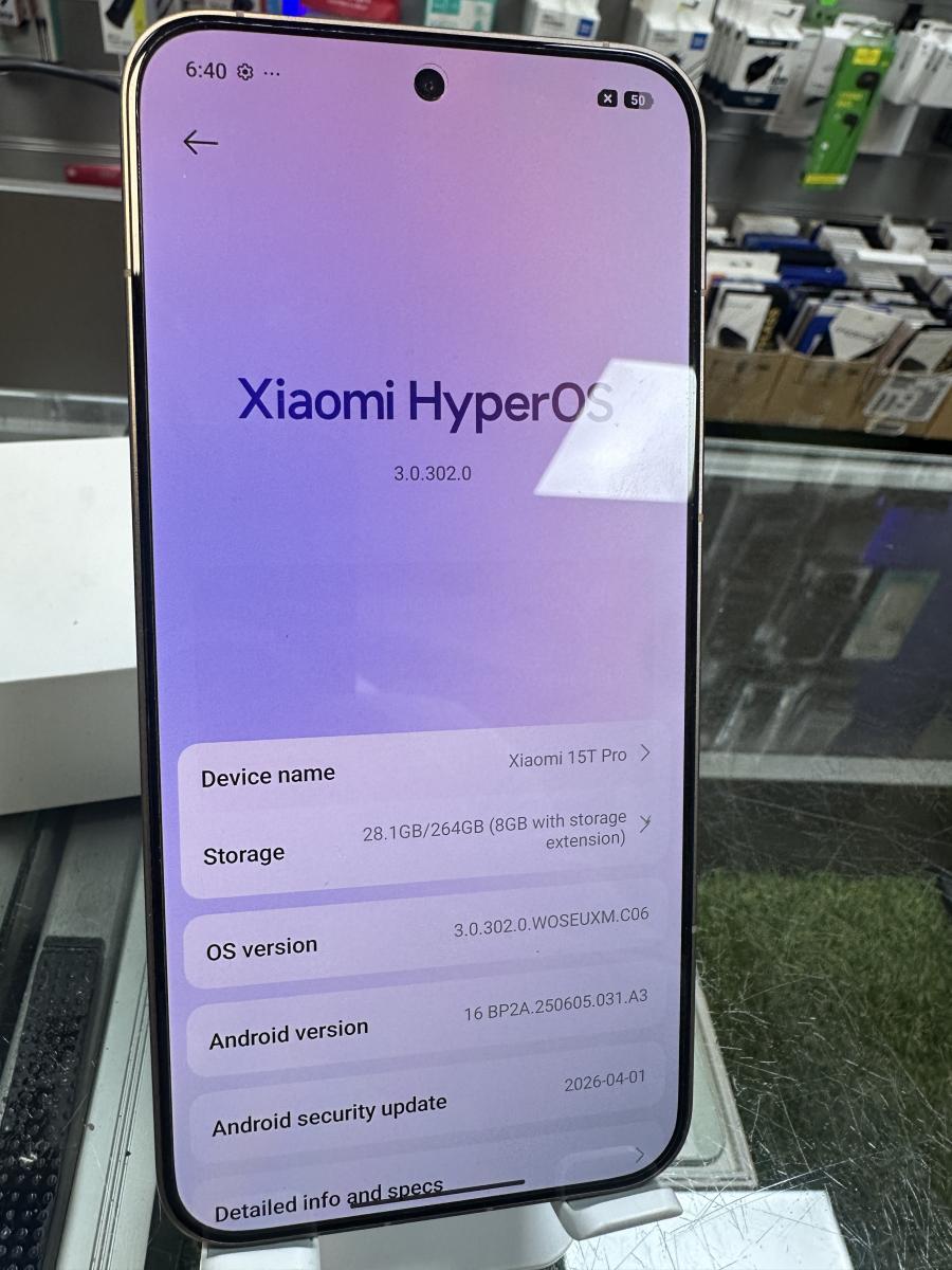 Xiaomi 15T PRO 256GB 12GB RAM Macha Brown, 2506BPN68G, haszn&aacute;lt mobiltelefon