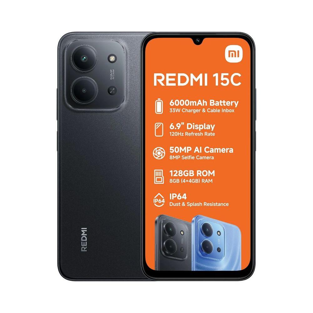 Xiaomi Redmi 15C 128GB 4GB RAM Midnight Black, 25078RA3EE