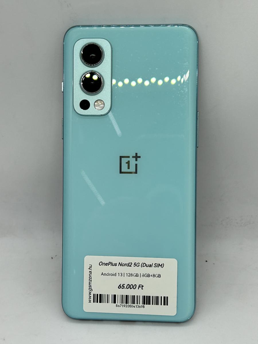 OnePlus Nord2 8GB/8GB / 128GB  5G Dual Mobiltelefon, türkizkék - MÁSOLAT