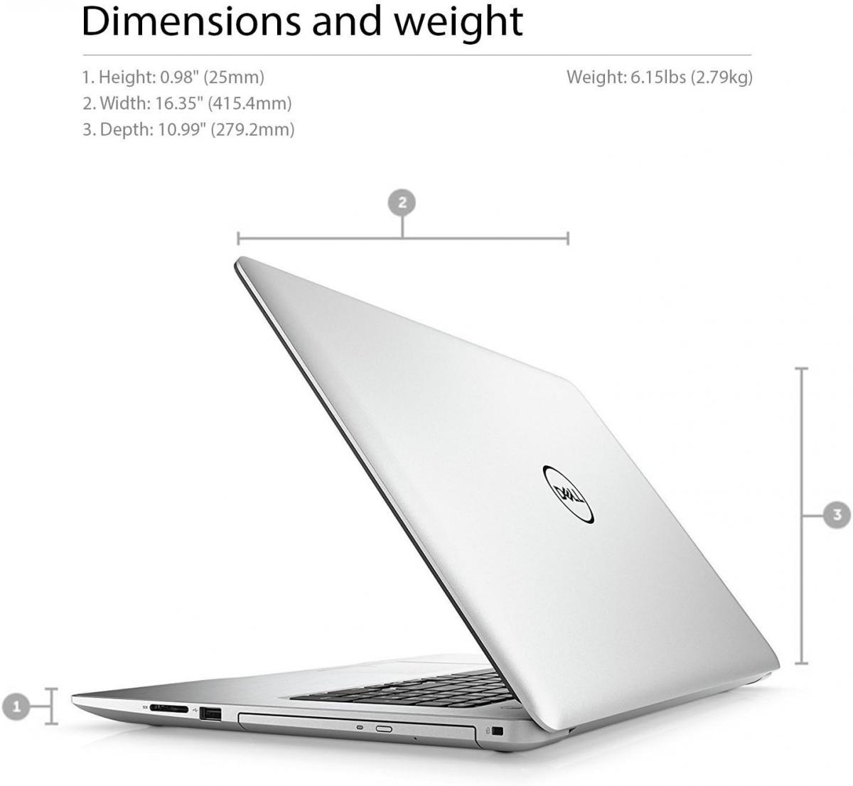 DELL Inspiron 5770 17.0" FHD i3-6006U 12GB/256GB M.2 SSD, Win11 Pro, FEL&Uacute;JITOTT 