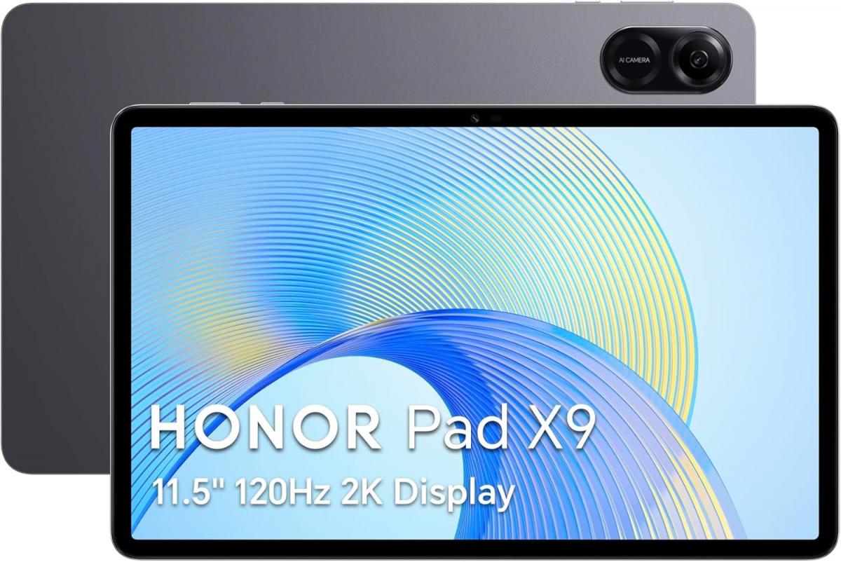 HONOR Pad X9, 11.5-Inch Wi-Fi Tablet, 4GB+128GB, 120Hz 2K FullView Display,Grapihite
