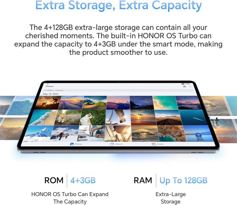 HONOR Pad X9, 11.5-Inch Wi-Fi Tablet, 4GB+128GB, 120Hz 2K FullView Display,Grapihite