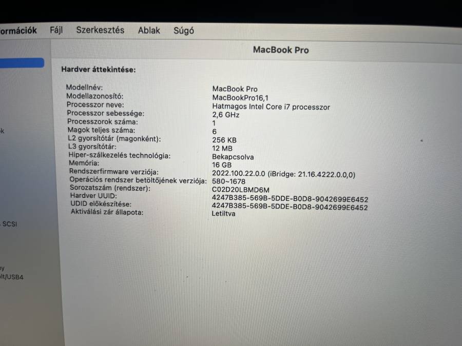 Apple MacBook Pro 16" Retina  2019 i7-9750H 2.60GHz  16GB 500GB SSD  RADEON PRO 5300M , Space gray