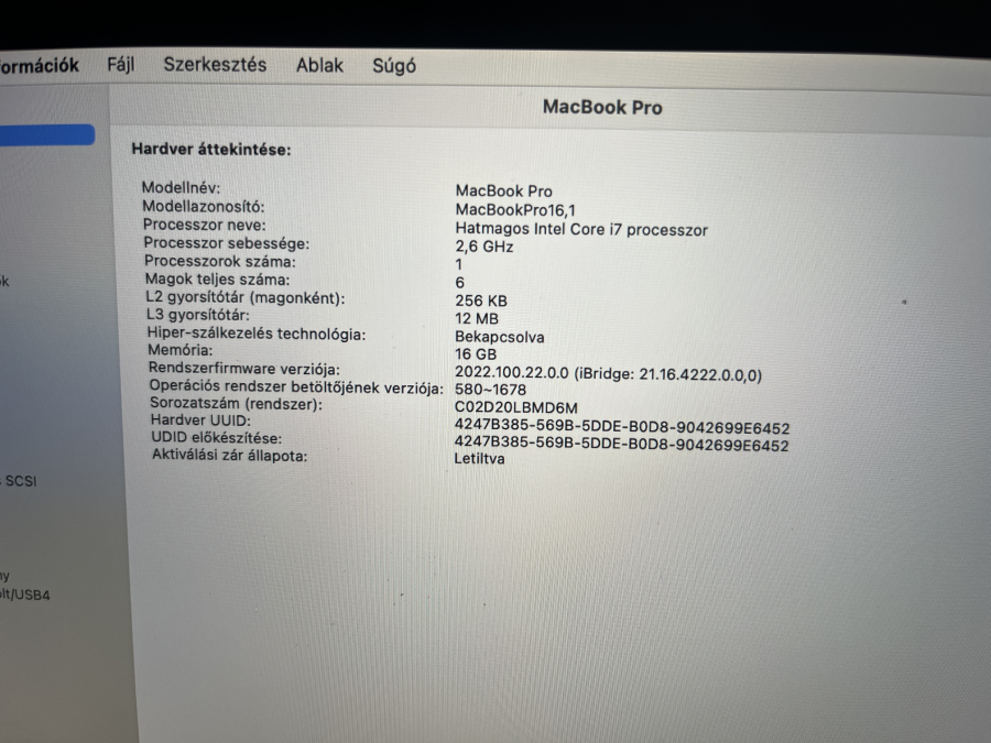 Apple MacBook Pro 16" Retina  2019 i7-9750H 2.60GHz  16GB 500GB SSD  RADEON PRO 5300M , Space gray