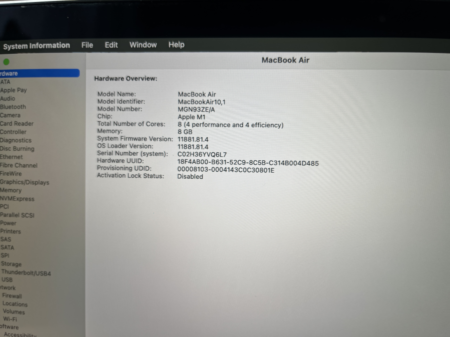 Apple MacBook Air 2020 M1 13" Retina 8G/ 256GB Silver