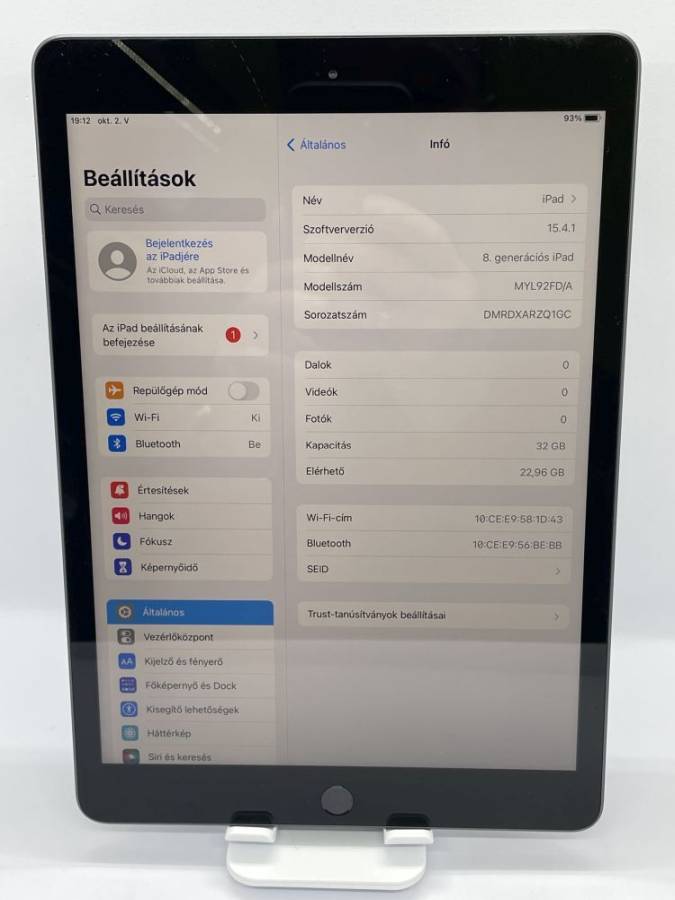 iPad 7. Gen 10.2 2019 Wi-Fi 32GB Space Gray 