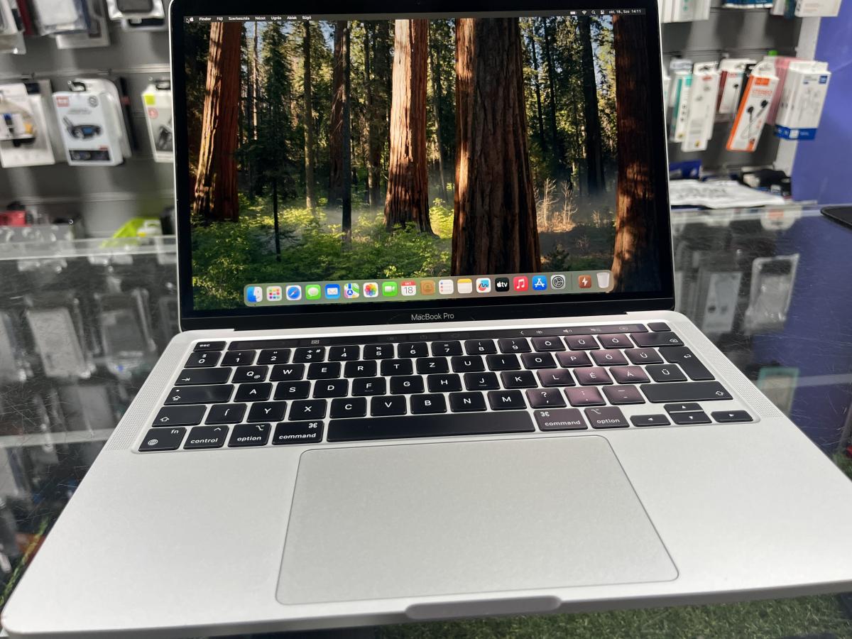 Apple MacBook Pro 13" Retina Touchbar 2020 M1 8/8 Magos CPU 8GB / 256G SSD, Silver