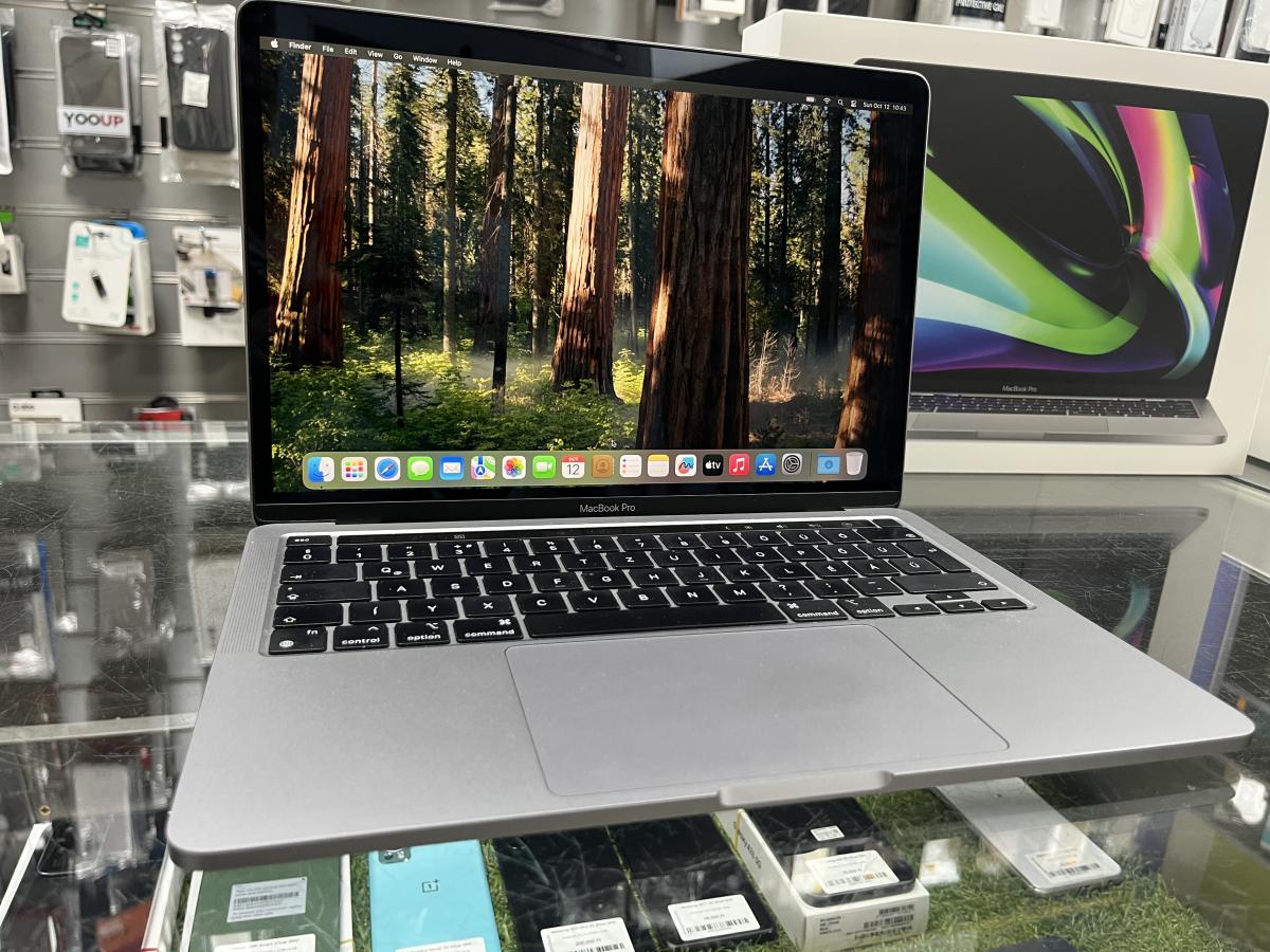 Apple MacBook Pro 13" Retina Touchbar 2020 M1 8/8 Magos CPU 8GB / 256G SSD, Space Gray, FELÚJITOTT