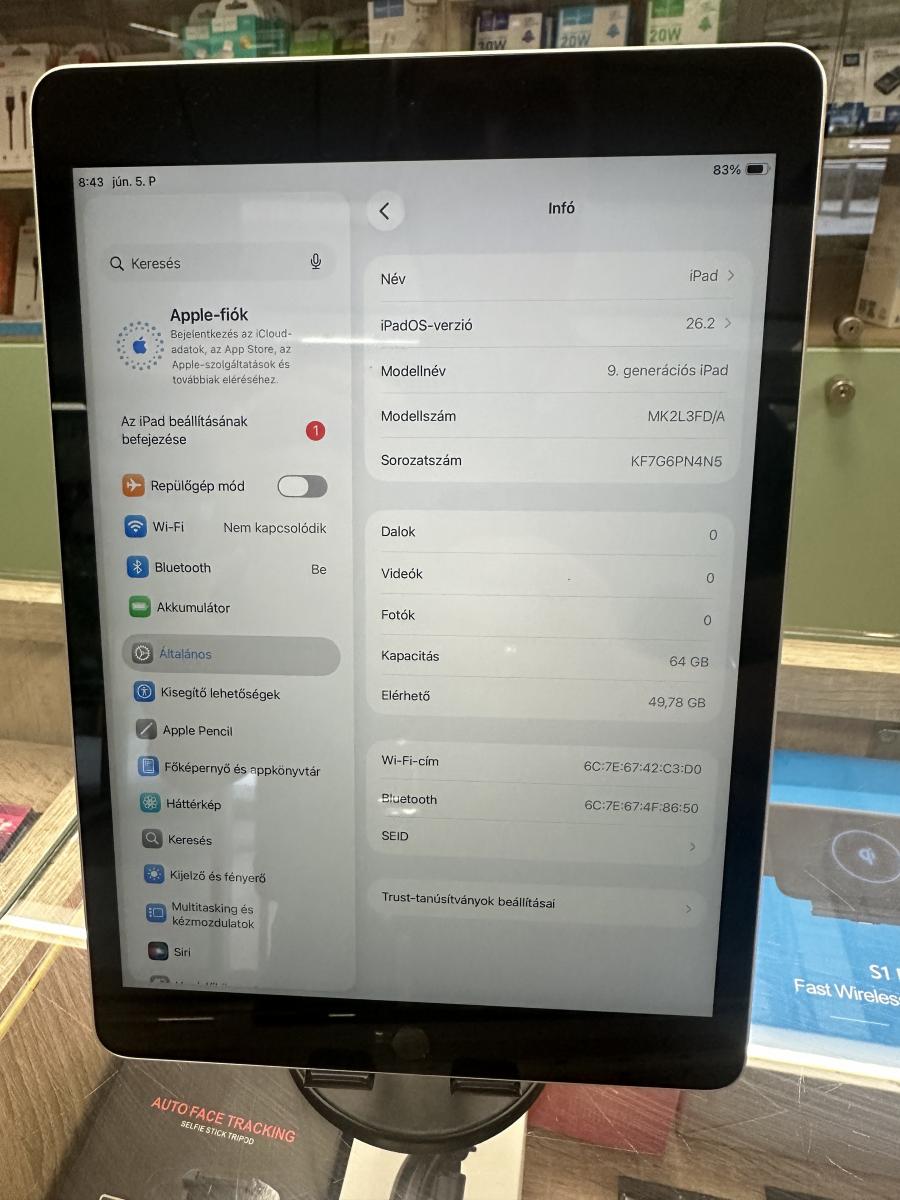 iPad 9. Gen 2021 10.2 64GB Wifi Silver