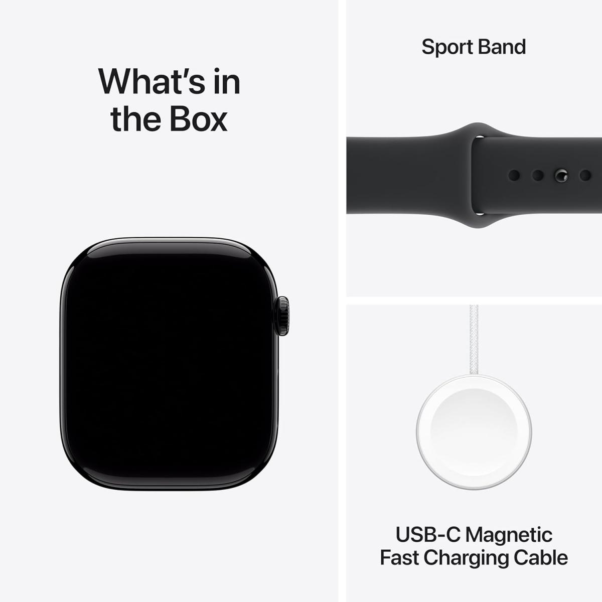 Apple Watch Series S11 BT 46 mm, JET BLACK ALU CASE+ Black Sport Band M/L , &Uacute;JSZERŰ, P&Aacute;R NAPOT HASZN&Aacute;LT 