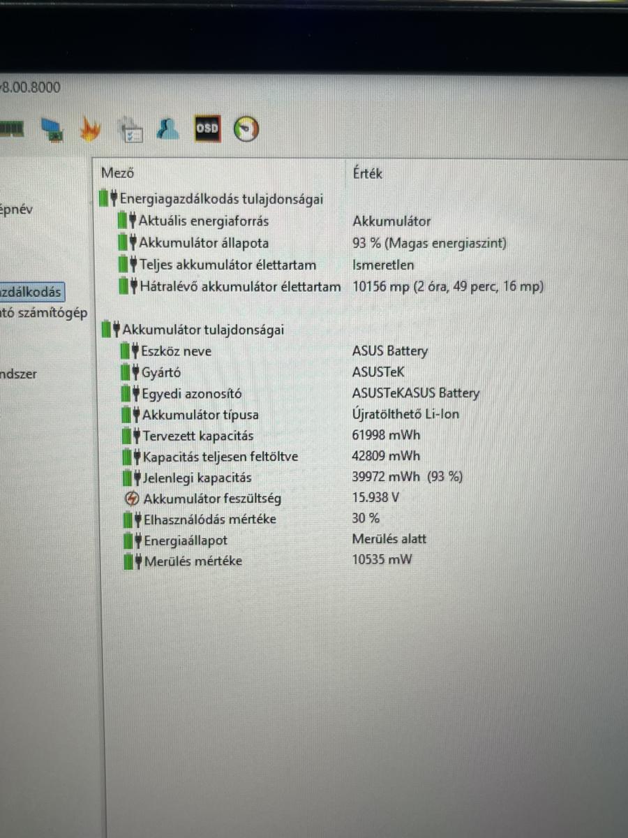 ASUS ROG Flow X13 GAMER GV301QC-K6082T 13.4"Érintőkijelző / 3K Ryzen 9 5900HS, 16GB/1TB SSD, GF RTX 3050 ,Win11H ,  FELÚJITOTT
