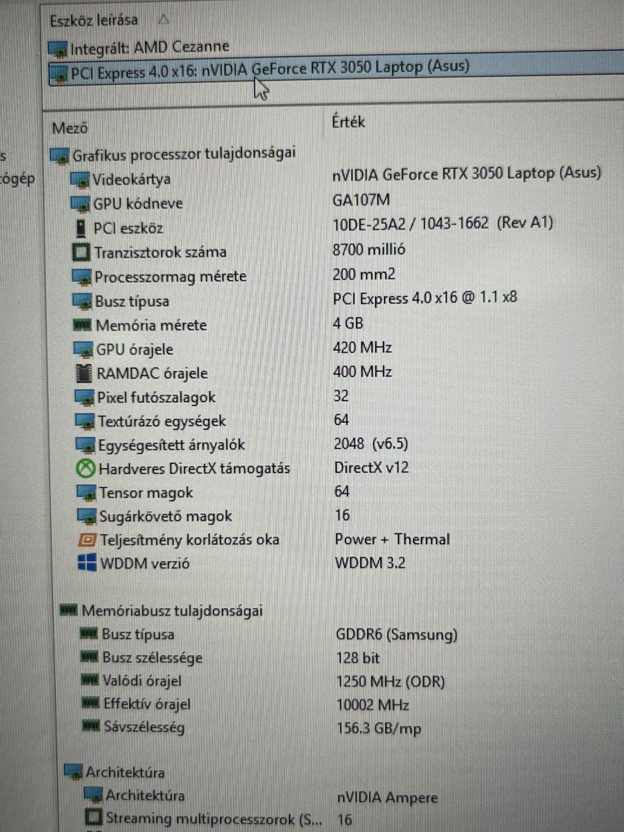ASUS ROG Flow X13 GAMER GV301QC-K6082T 13.4"Érintőkijelző / 3K Ryzen 9 5900HS, 16GB/1TB SSD, GF RTX 3050 ,Win11H ,  FELÚJITOTT