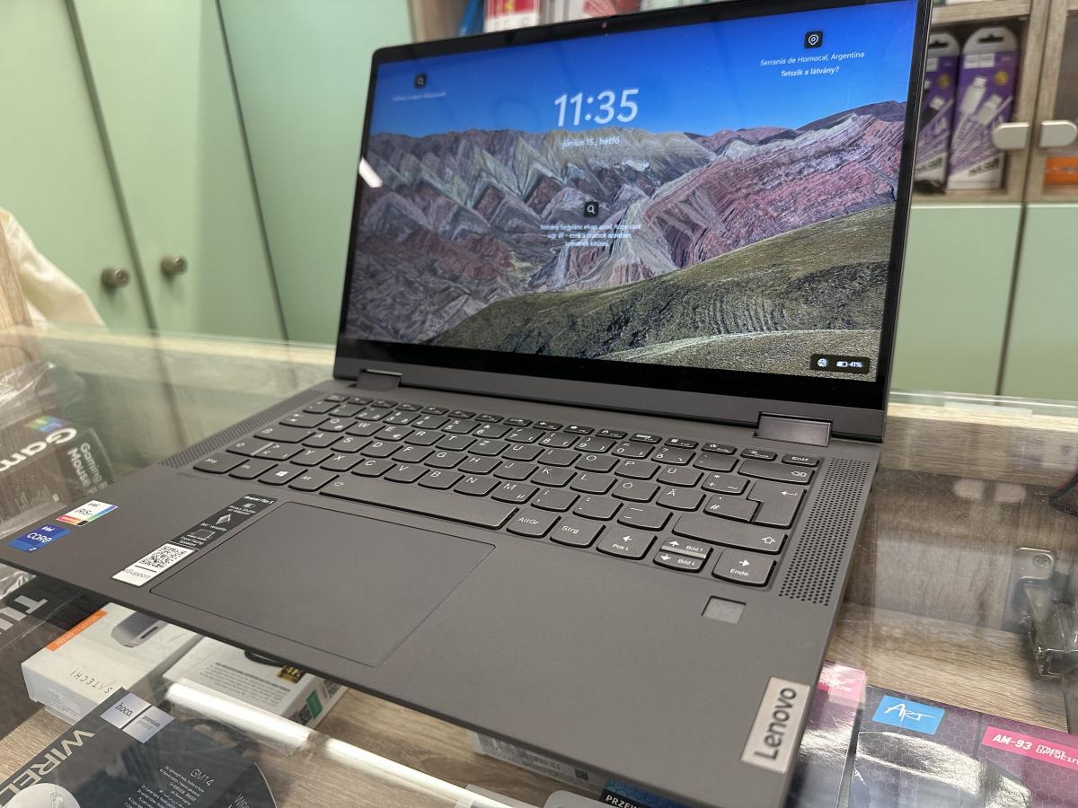 Lenovo Flex 5-14ITL05 14"FHD &Eacute;RINTŐKIJELZŐS i7-1165G7  16GB 256GB NVME WIN11 PRO FELUJITOTT NOTEBOOK