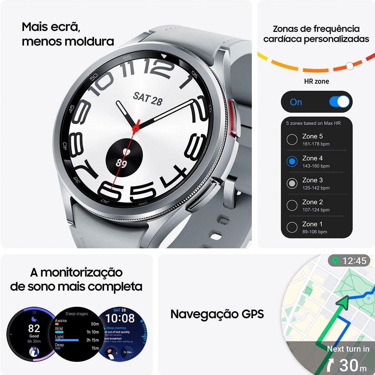 Samsung Galaxy Watch6 Classic 43mm (SM-R950) ezüst
