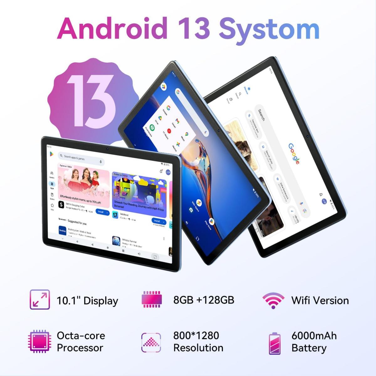 CUBOT TAB 60 10,1 Wi-Fi Tablet, 4GB+128GB, Grafitsz&uuml;rke 
