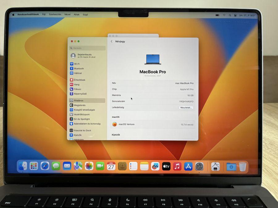 Apple MacBook Pro 14.2" M1 Pro (8/14Core) RetinaXDR  (2021) 16GB / 500G SSD 